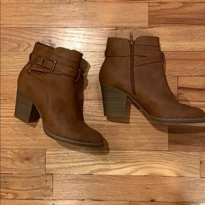Tan ankle boots